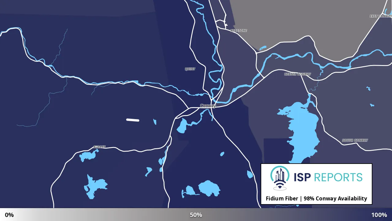 Conway, NH map of internet availability