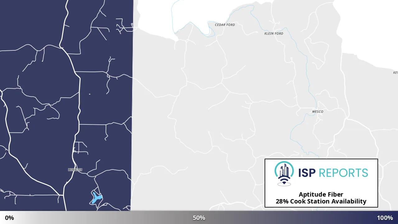 Cook Station, MO map of internet availability