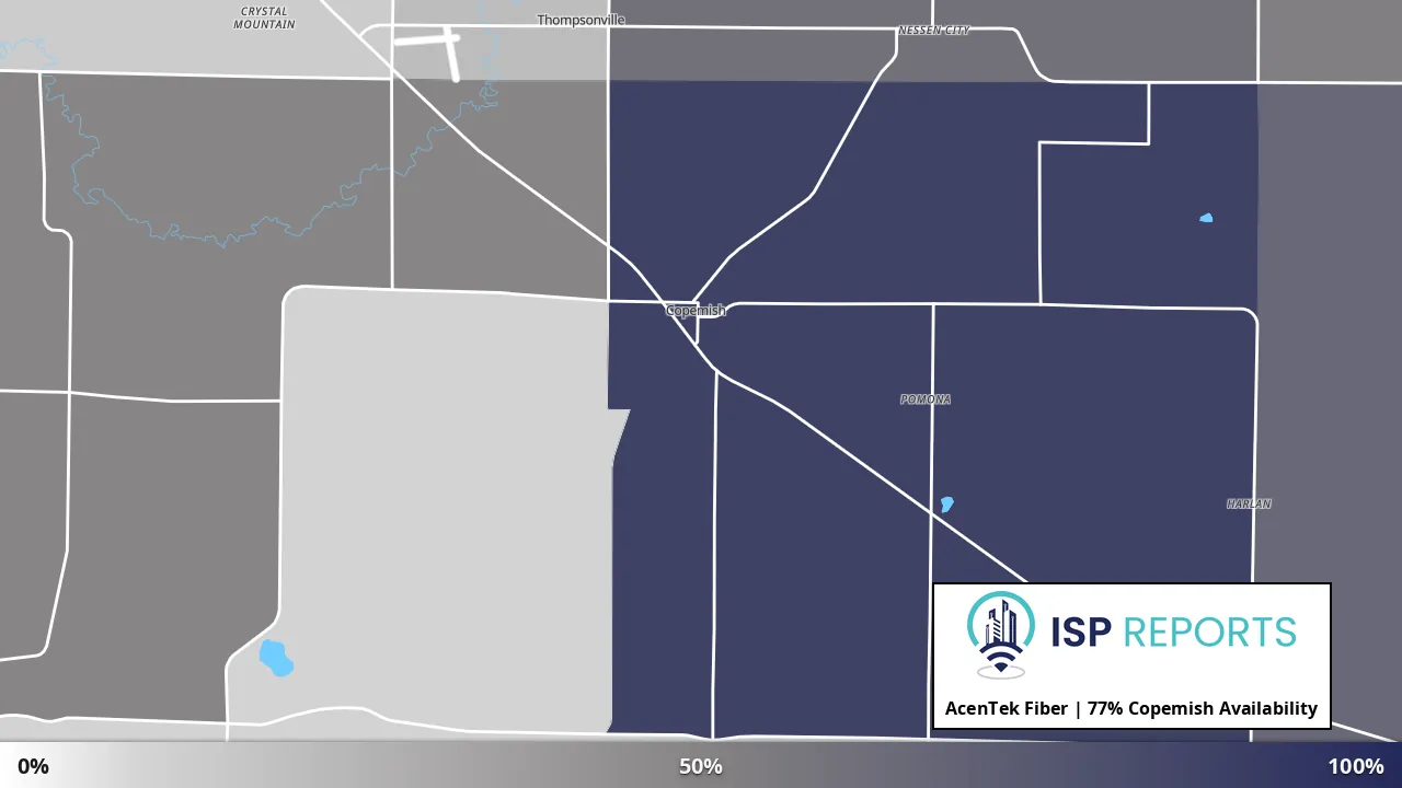 Copemish, MI map of internet availability