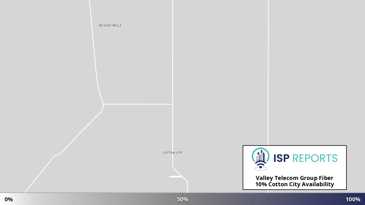Cotton City, NM map of internet availability