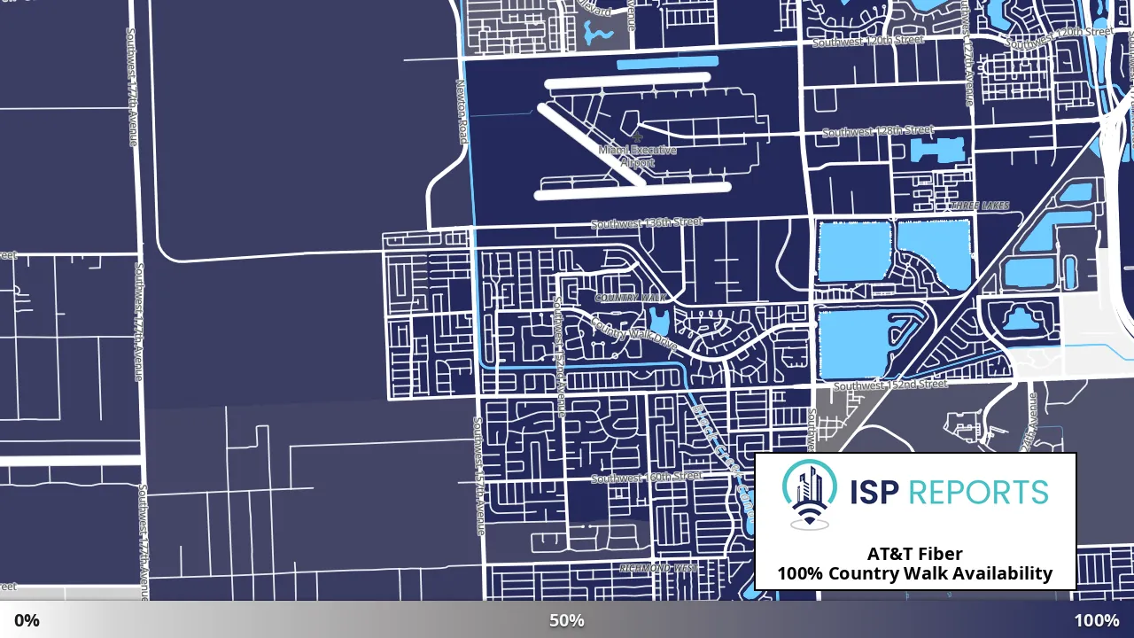 Country Walk, FL map of internet availability