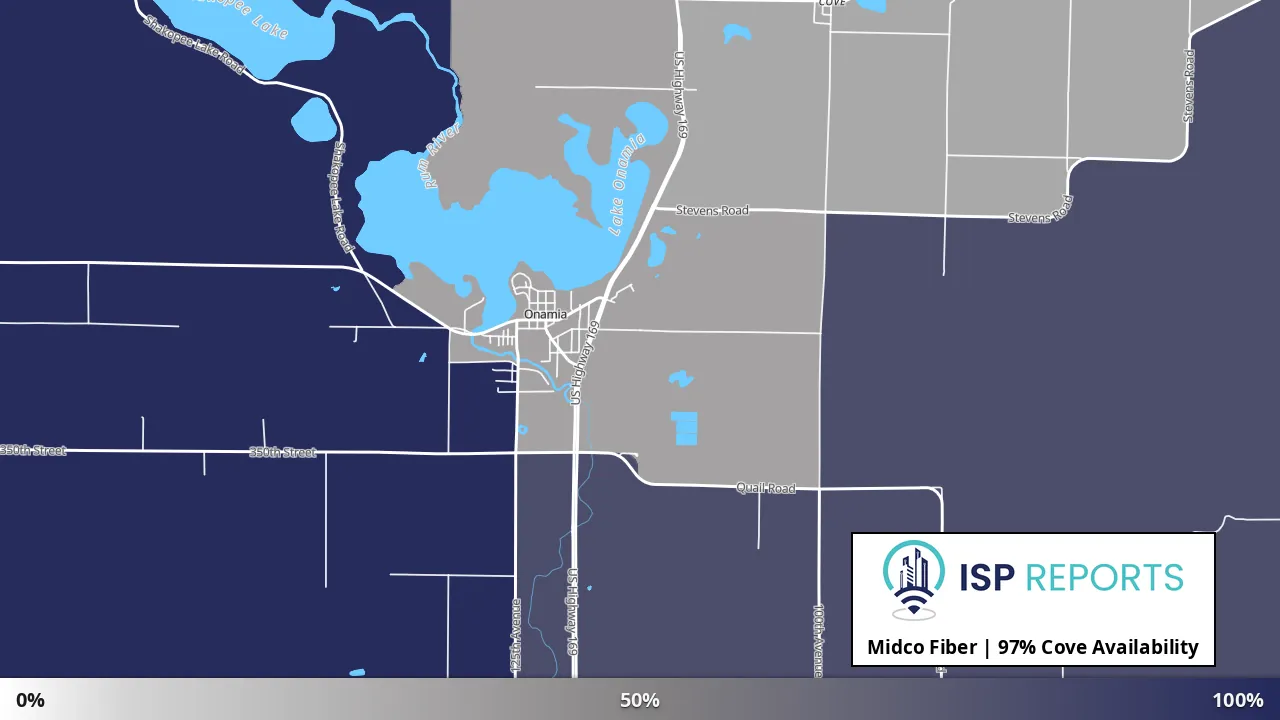 Cove, MN map of internet availability