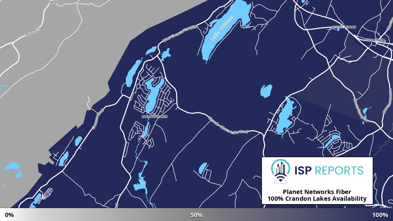 Crandon Lakes, NJ map of internet availability