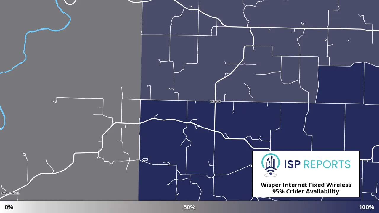 Crider, MO map of internet availability