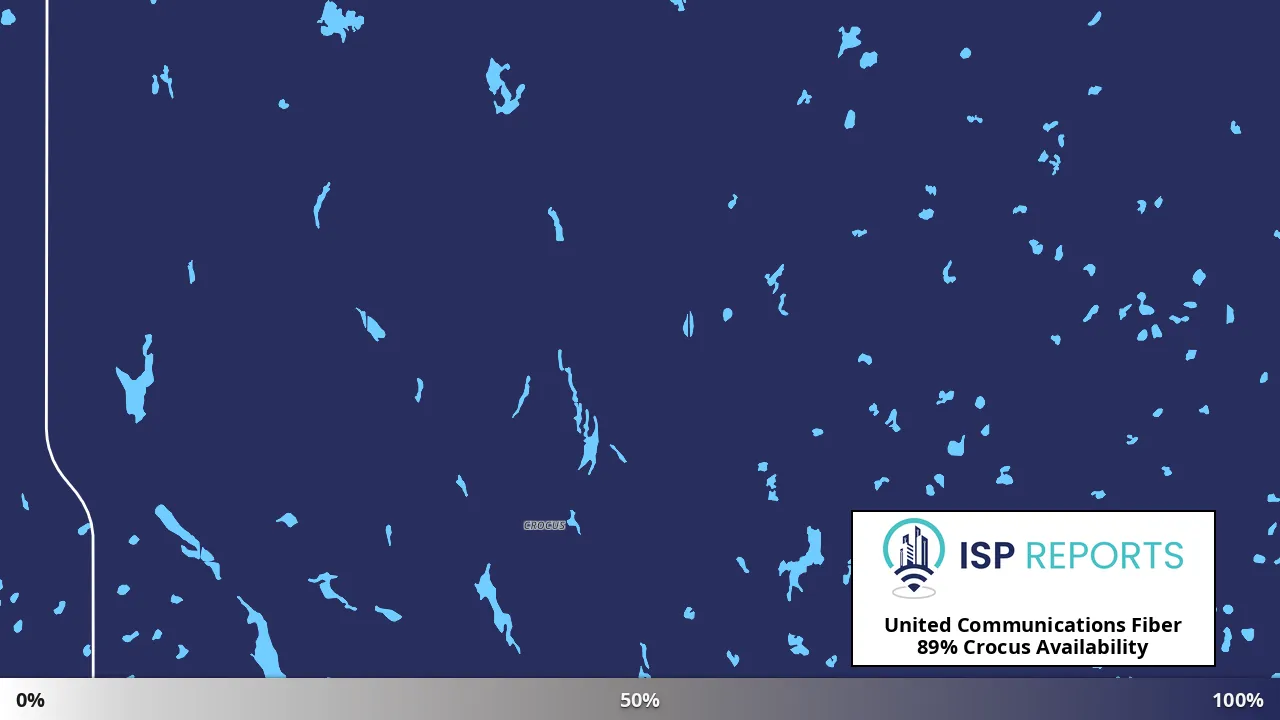 Crocus, ND map of internet availability