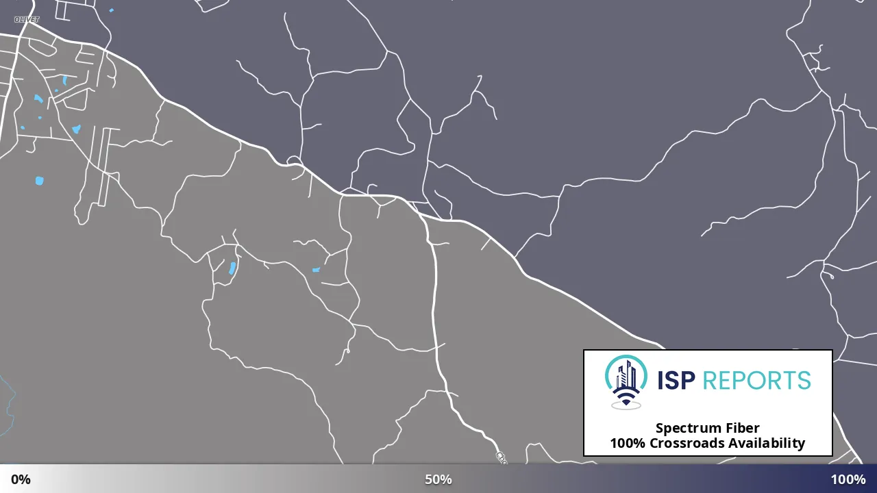 Crossroads, TN map of internet availability
