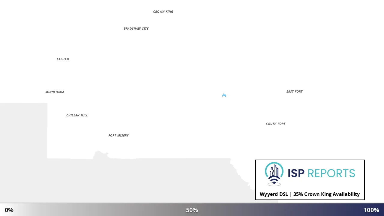 Crown King, AZ map of internet availability