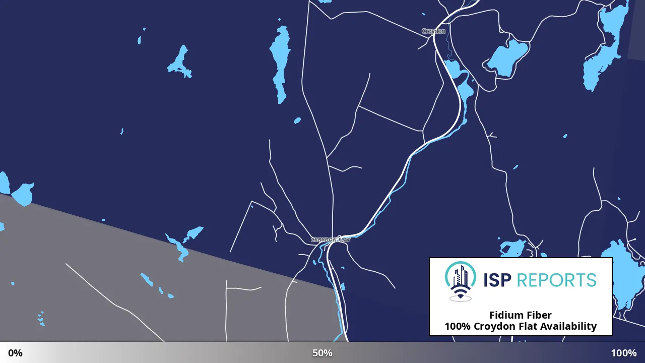 Croydon Flat, NH map of internet availability