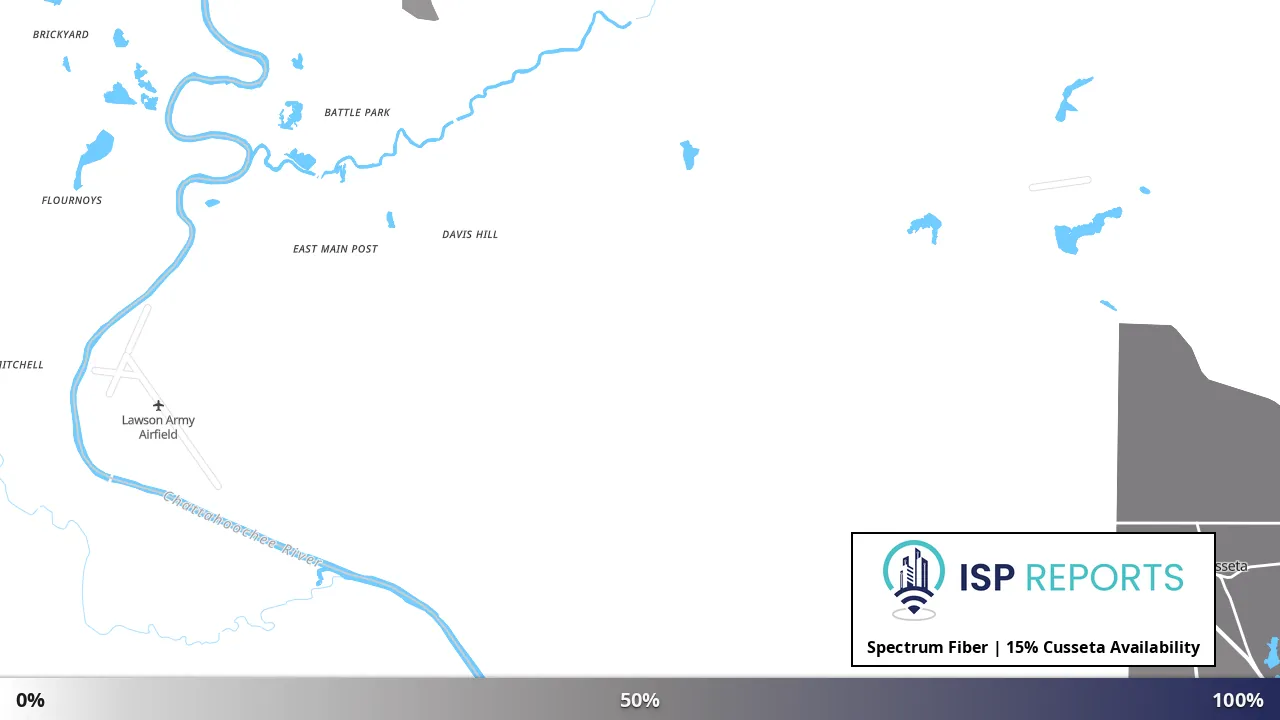 Cusseta, GA map of internet availability