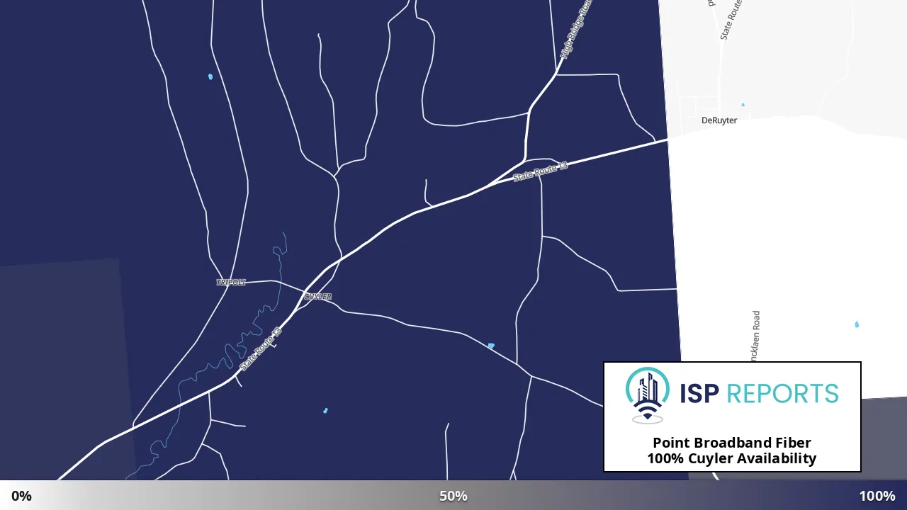 Cuyler, NY map of internet availability