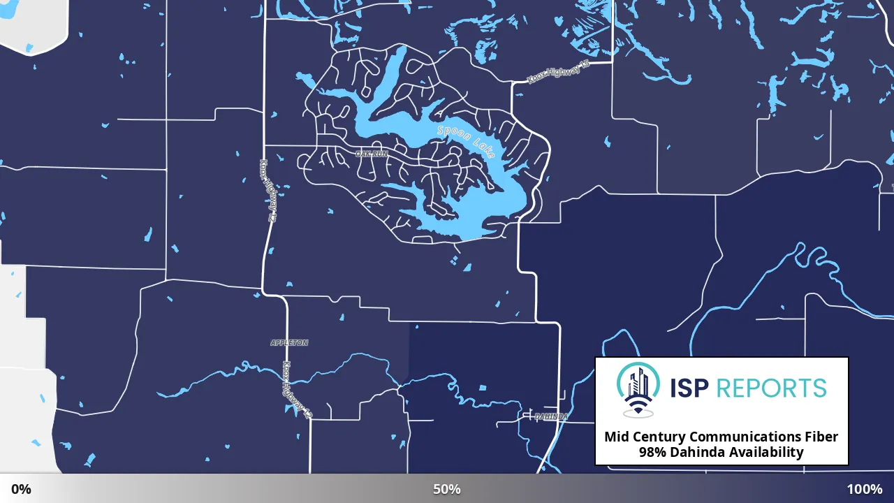Dahinda, IL map of internet availability