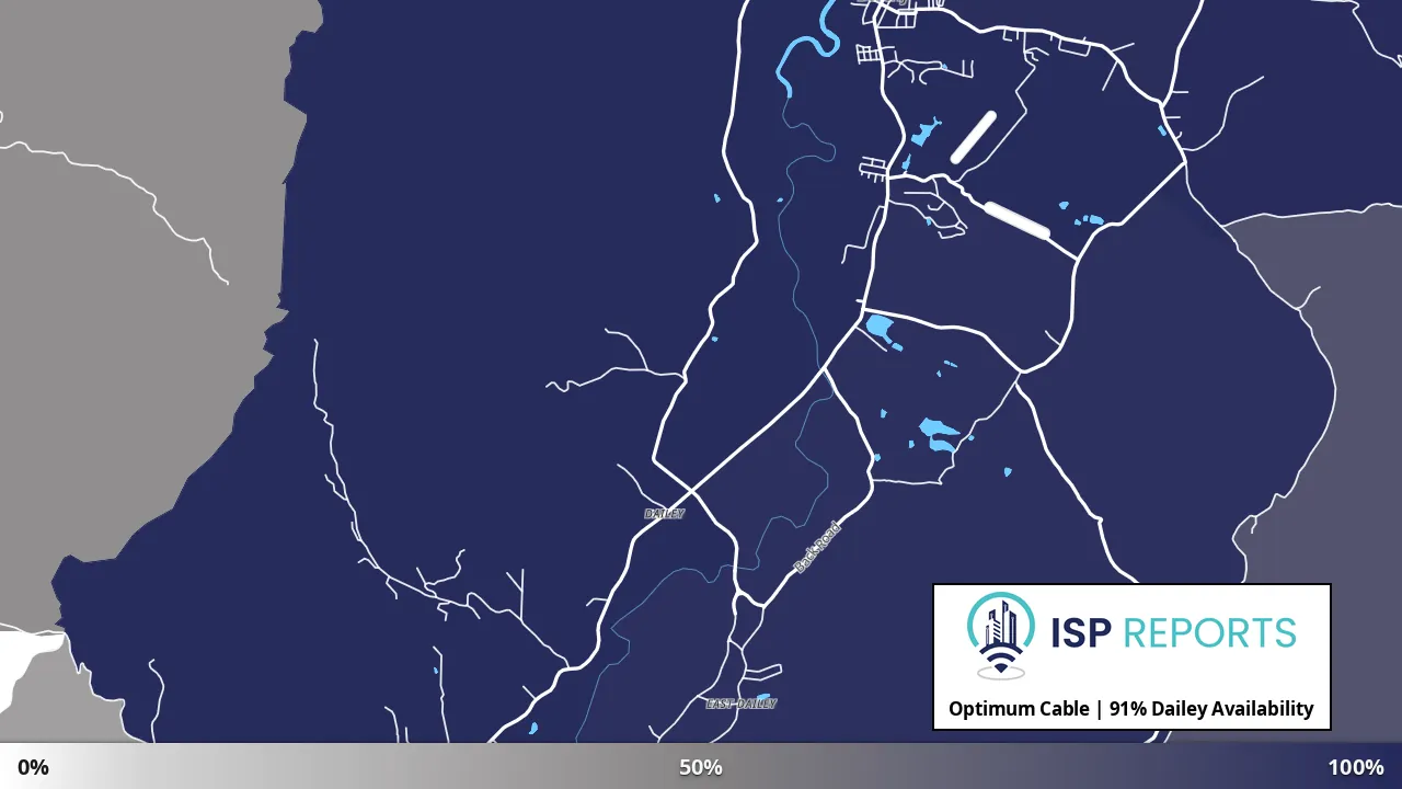 Dailey, WV map of internet availability