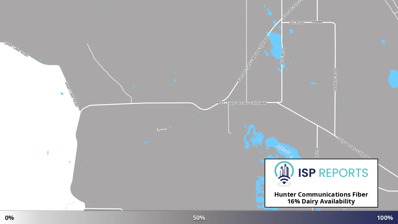 Dairy, OR map of internet availability