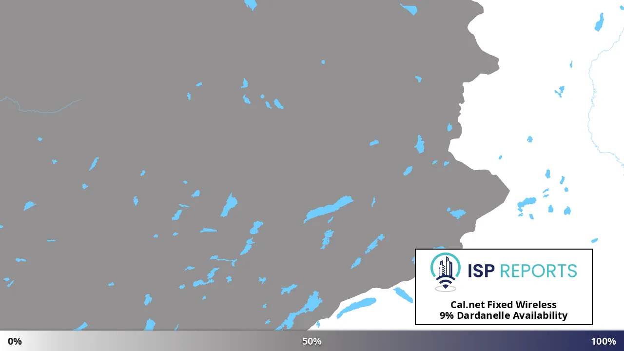 Dardanelle, CA map of internet availability