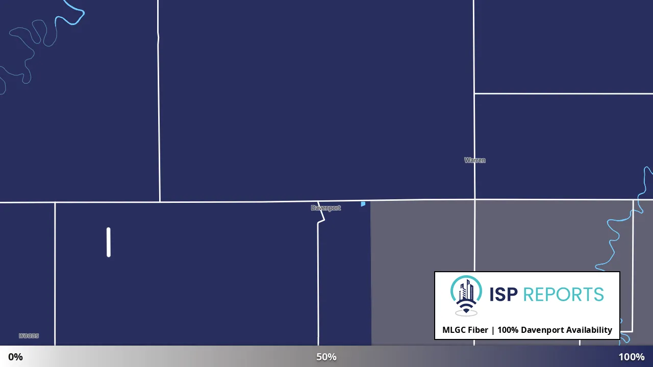 Davenport, ND map of internet availability