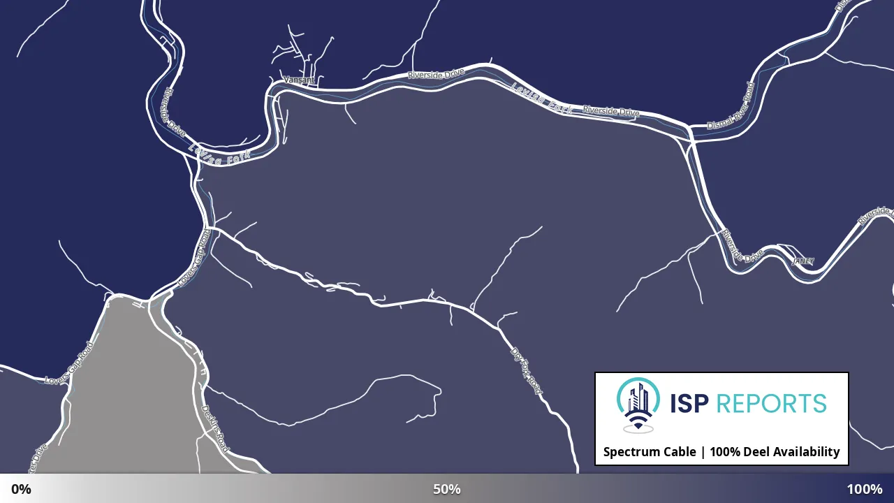 Deel, VA map of internet availability