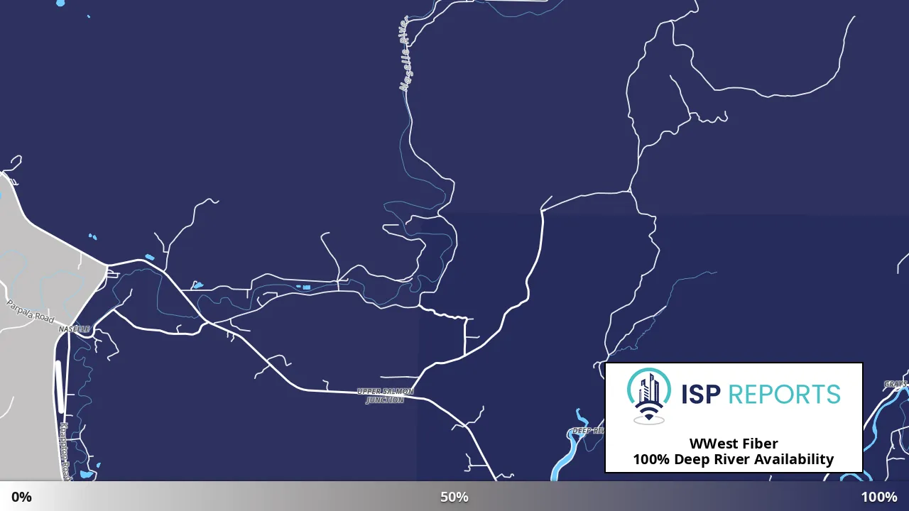 Deep River, WA map of internet availability