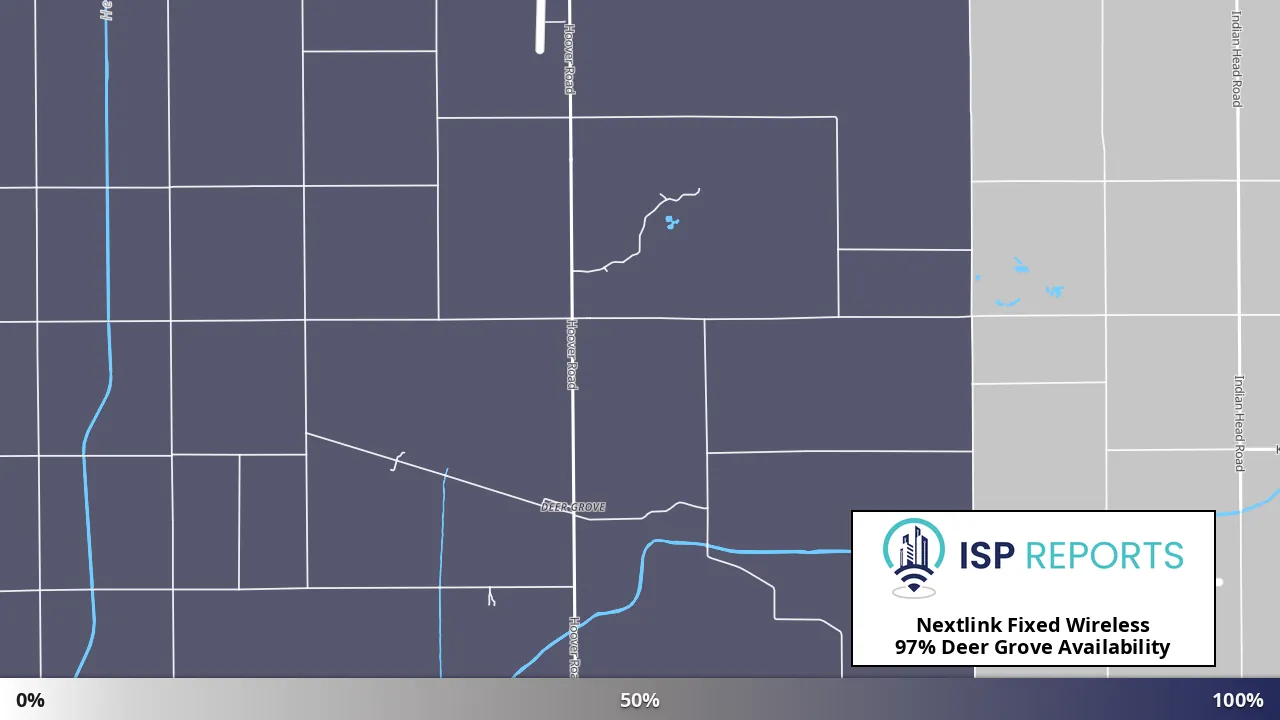 Deer Grove, IL map of internet availability