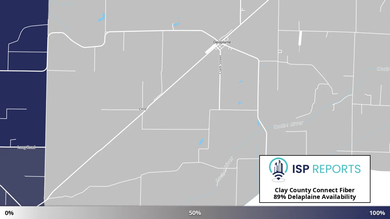 Delaplaine, AR map of internet availability