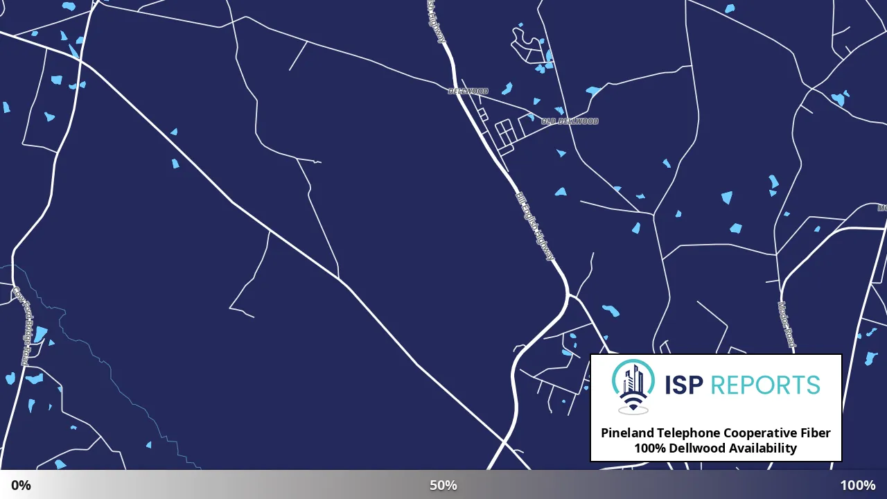 Dellwood, GA map of internet availability