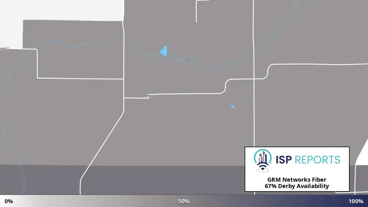 Derby, IA map of internet availability
