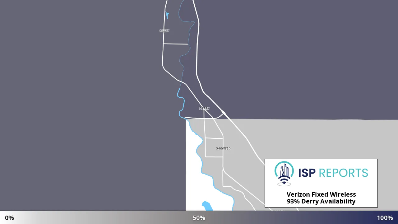 Derry, NM map of internet availability