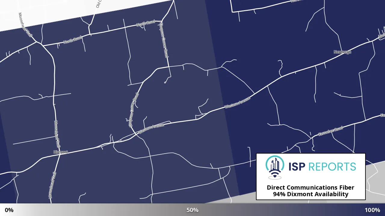 Dixmont, ME map of internet availability