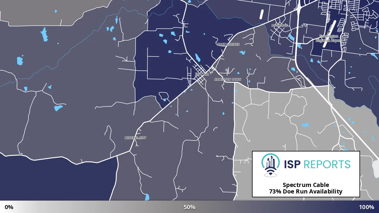 Doe Run, MO map of internet availability