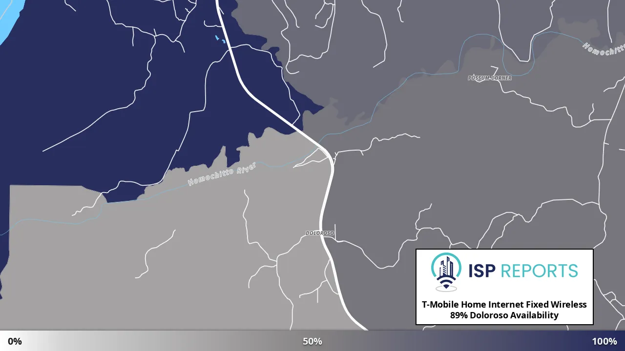 Doloroso, MS map of internet availability