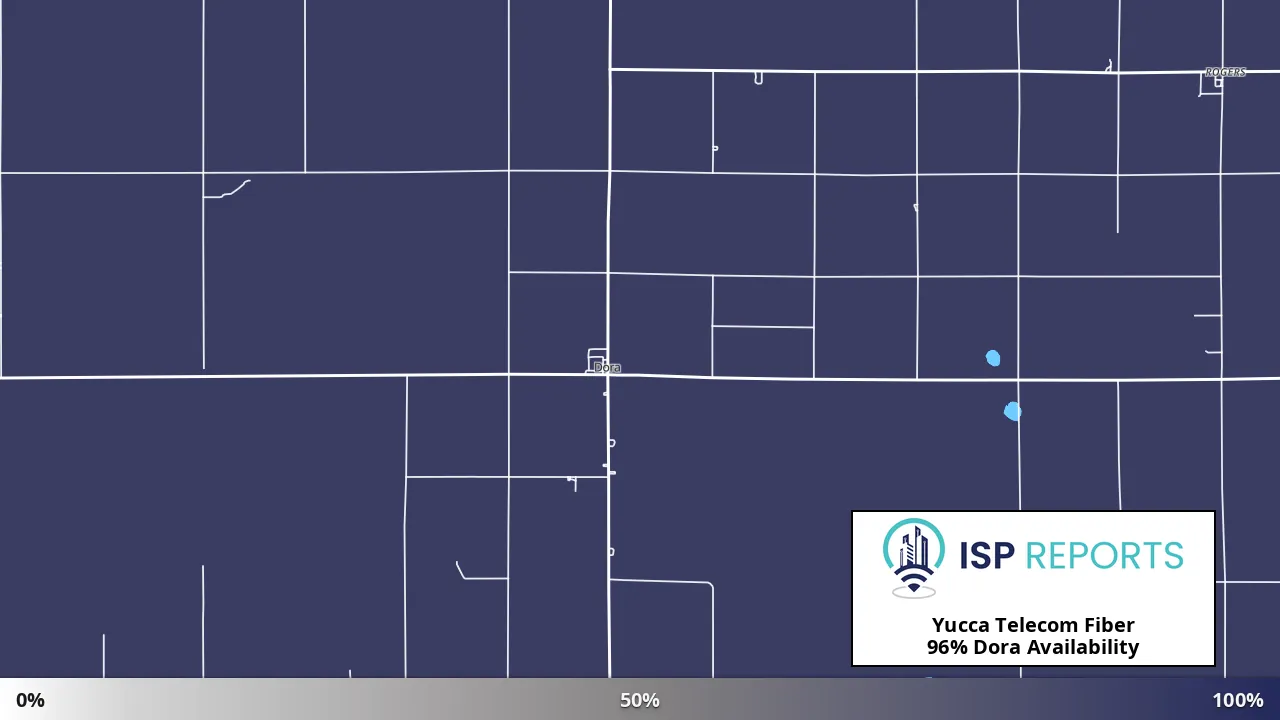 Dora, NM map of internet availability