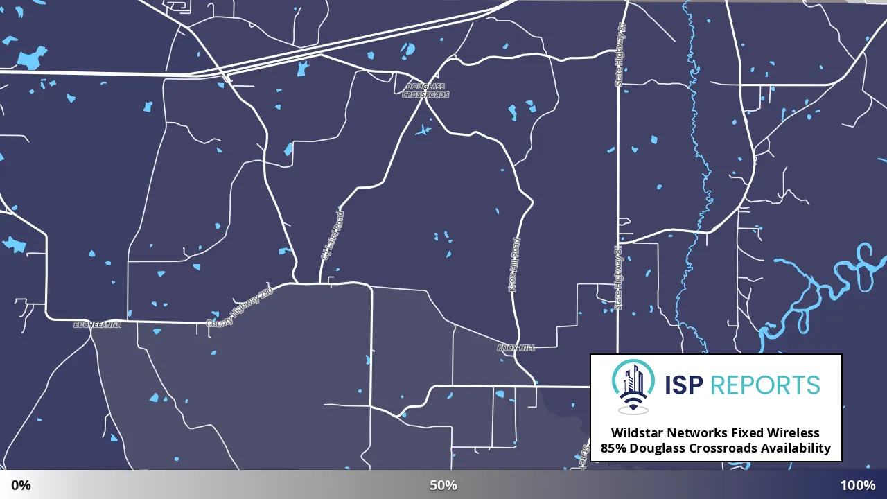Douglass Crossroads, FL map of internet availability