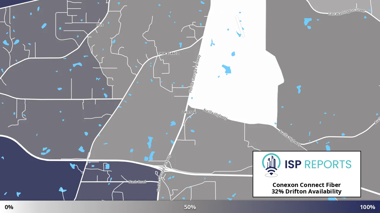 Drifton, FL map of internet availability