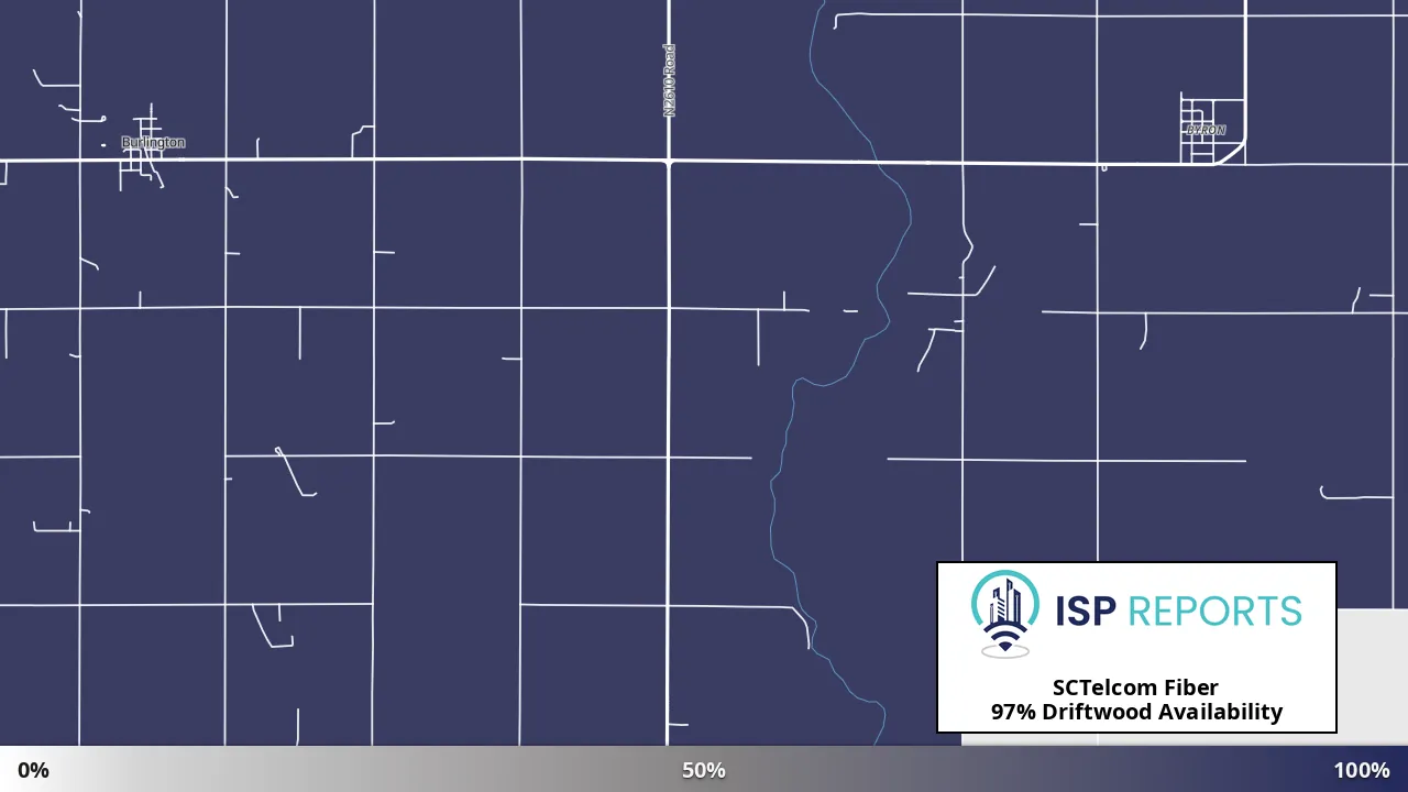 Driftwood, OK map of internet availability