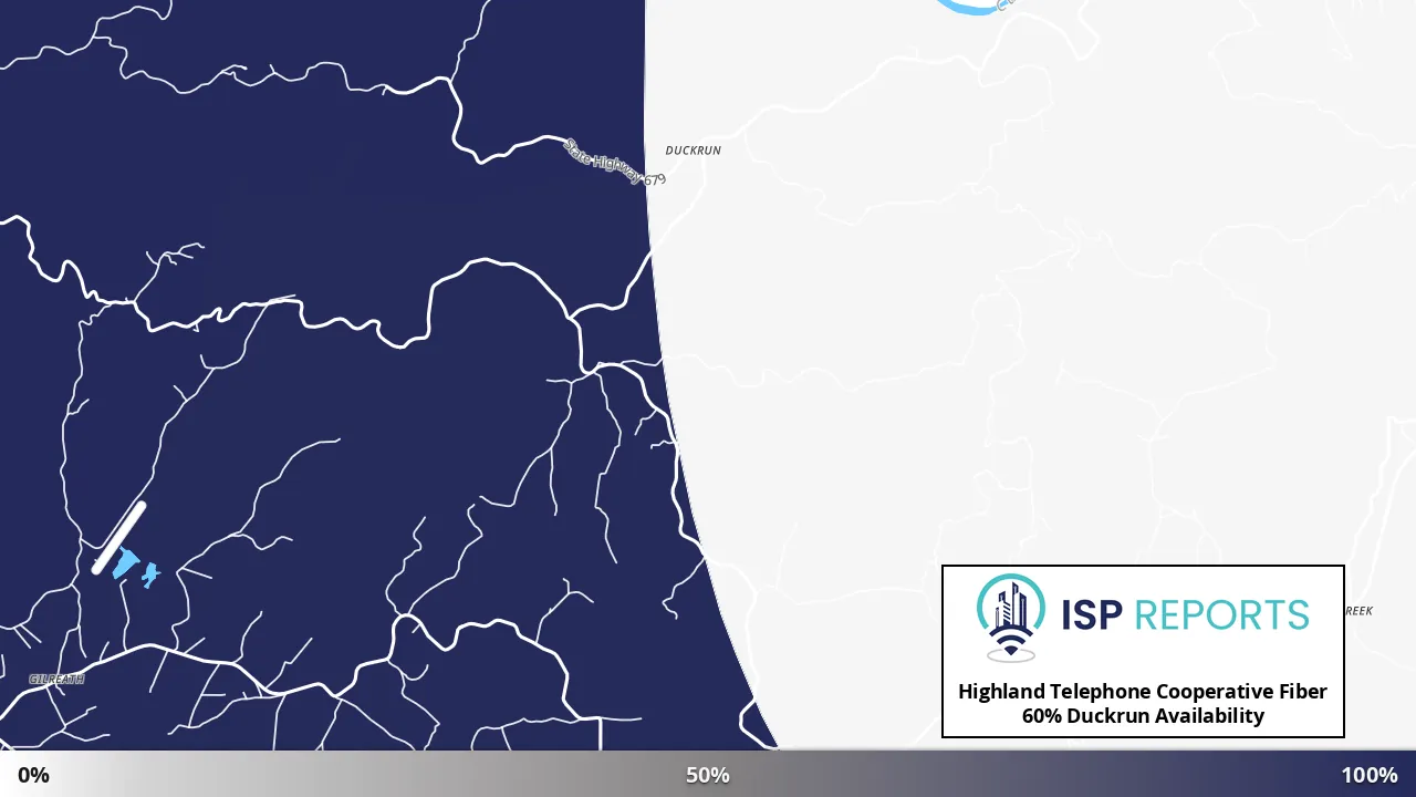 Duckrun, KY map of internet availability