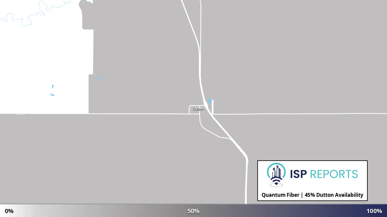 Dutton, MT map of internet availability