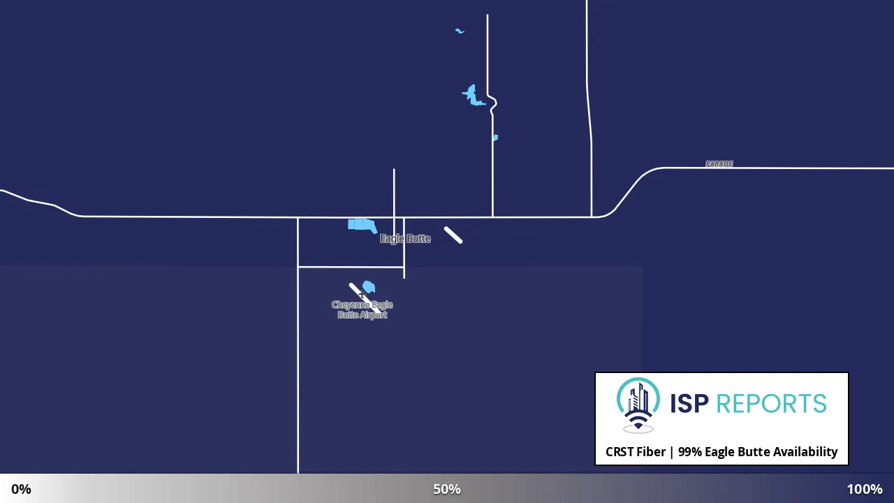 Eagle Butte, SD map of internet availability