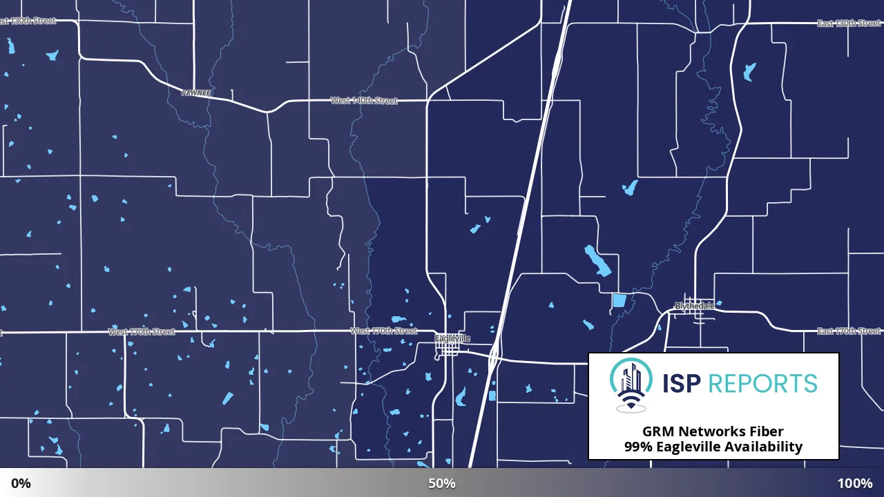 Eagleville, MO map of internet availability