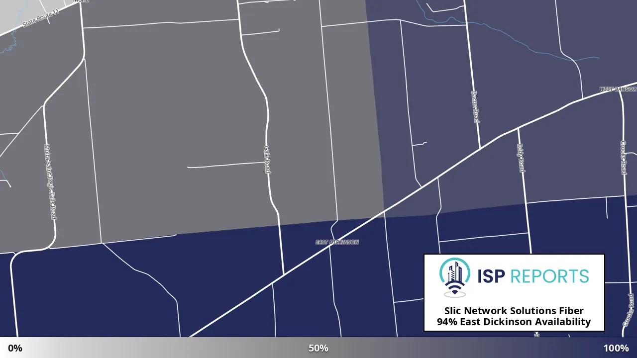 East Dickinson, NY map of internet availability