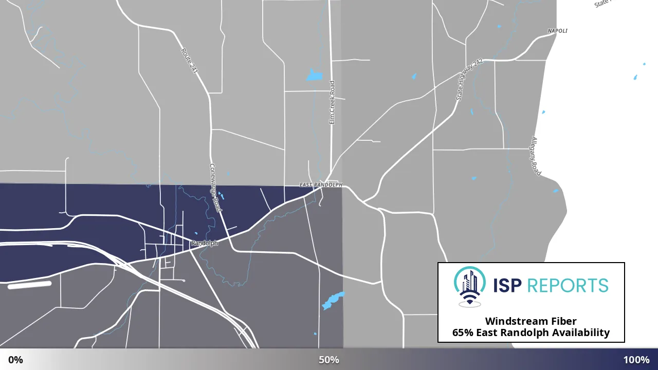 East Randolph, NY map of internet availability