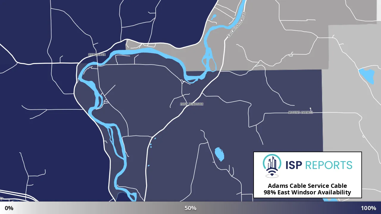 East Windsor, NY map of internet availability