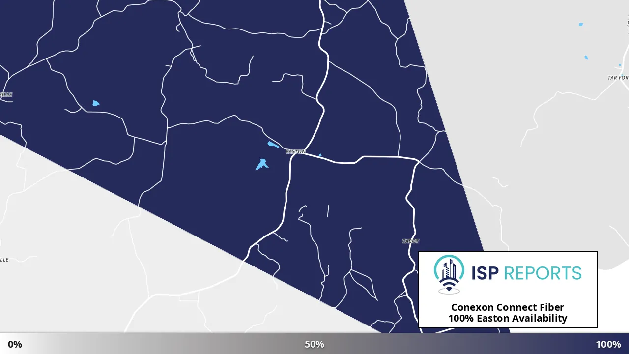 Easton, KY map of internet availability