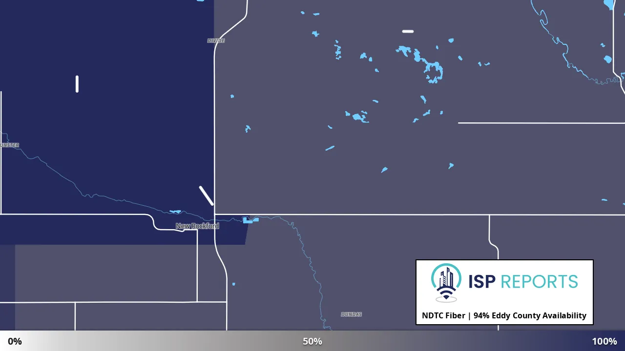Eddy County, ND map of internet availability
