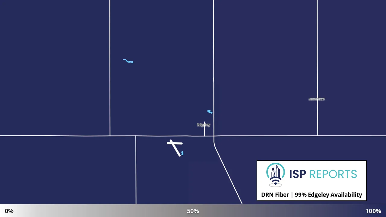 Edgeley, ND map of internet availability