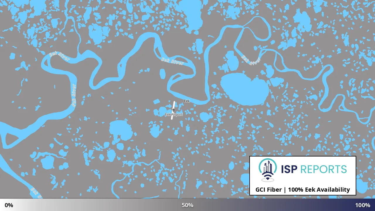 Eek, AK map of internet availability