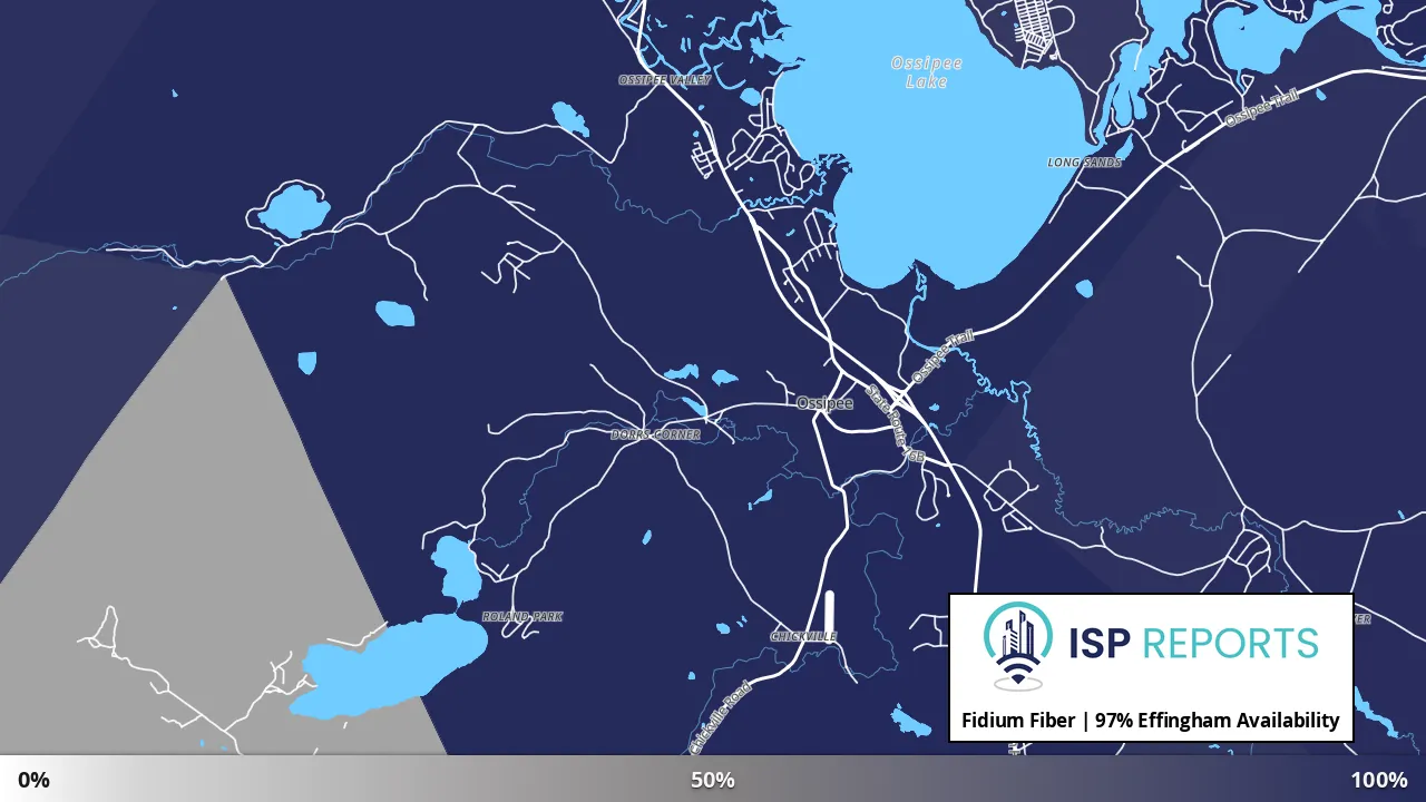 Effingham, NH map of internet availability