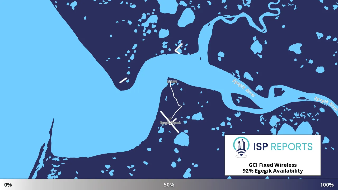 Egegik, AK map of internet availability