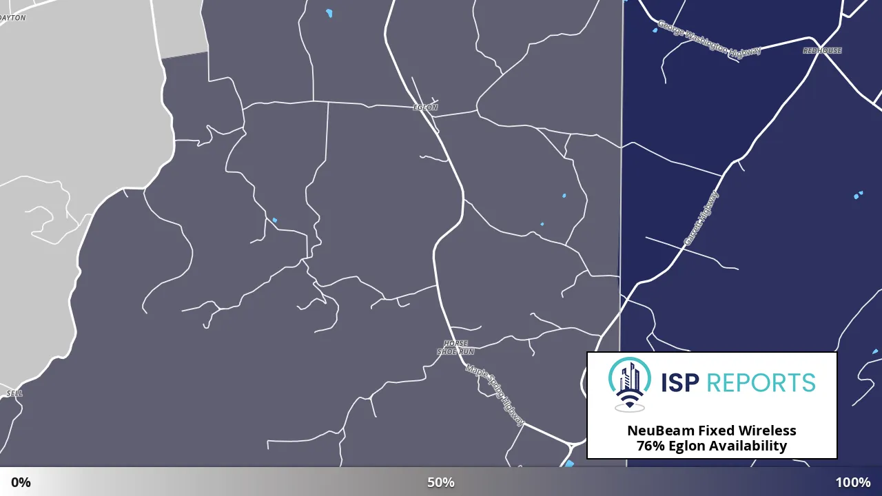 Eglon, WV map of internet availability