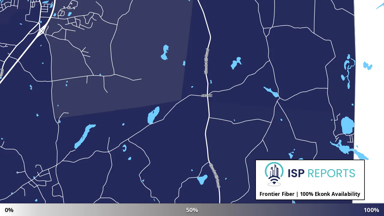 Ekonk, CT map of internet availability