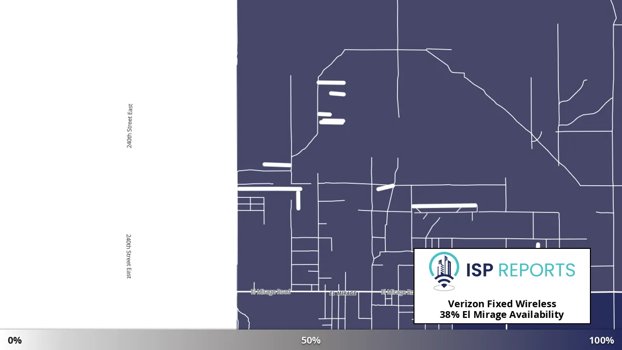 El Mirage, CA map of internet availability