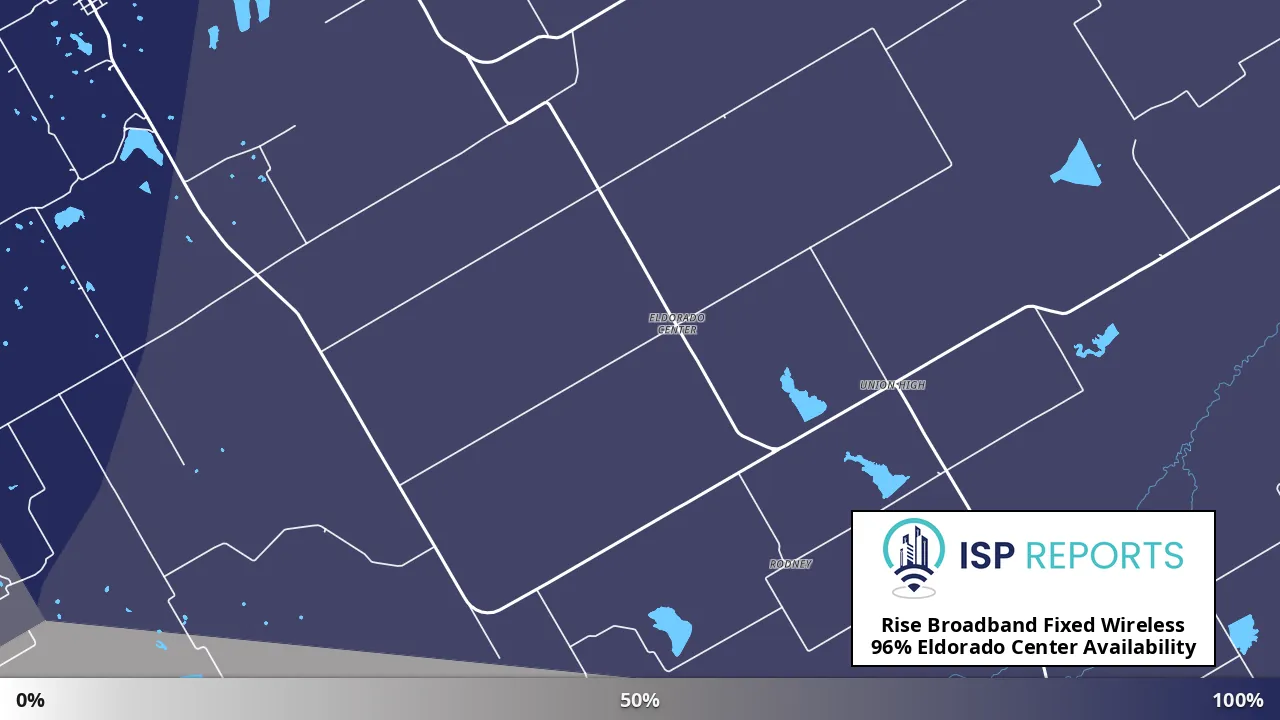 Eldorado Center, TX map of internet availability
